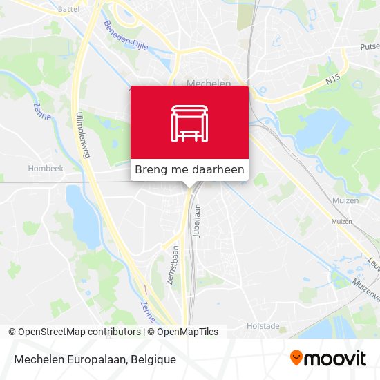 Mechelen Europalaan kaart