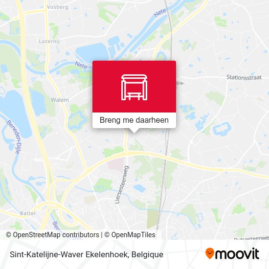 Sint-Katelijne-Waver Ekelenhoek kaart