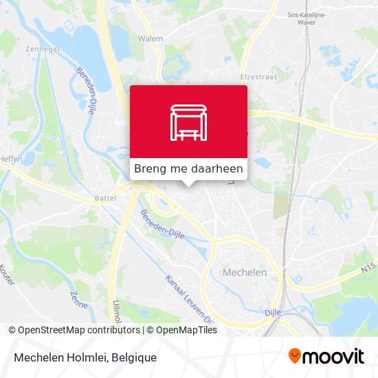 Mechelen Holmlei kaart