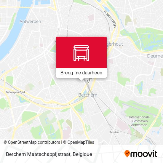 Berchem Maatschappijstraat kaart