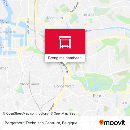 Borgerhout Technisch Centrum kaart