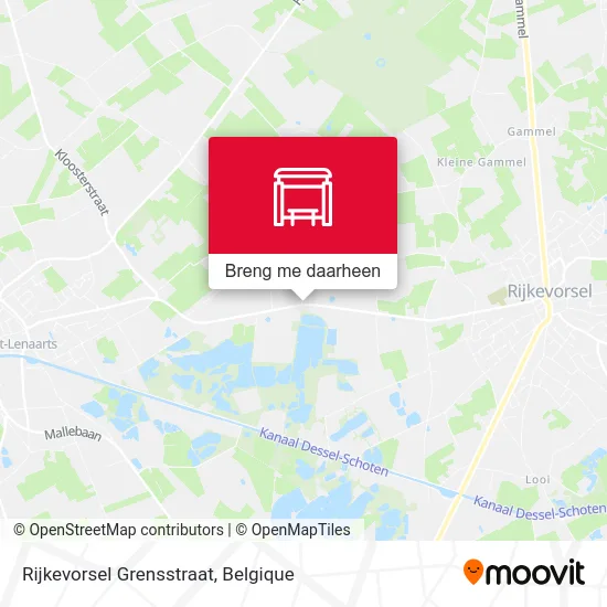 Rijkevorsel Grensstraat kaart