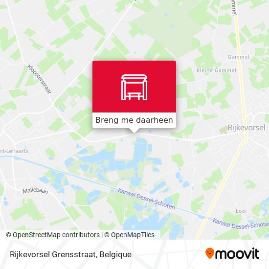 Rijkevorsel Grensstraat kaart