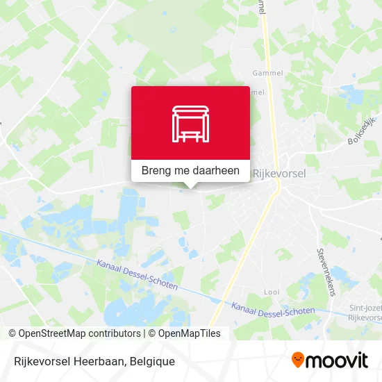 Rijkevorsel Heerbaan kaart