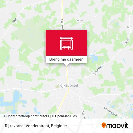 Rijkevorsel Vonderstraat kaart