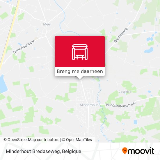 Minderhout Bredaseweg kaart