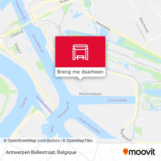 Antwerpen Bellestraat kaart