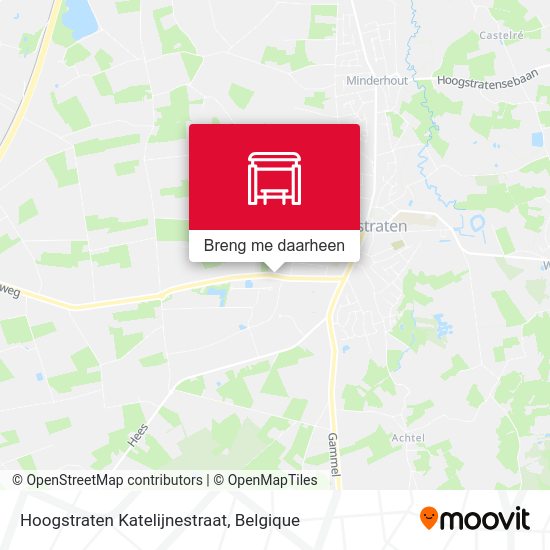 Hoogstraten Katelijnestraat kaart