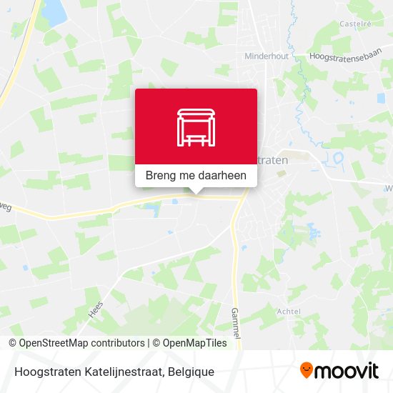 Hoogstraten Katelijnestraat kaart
