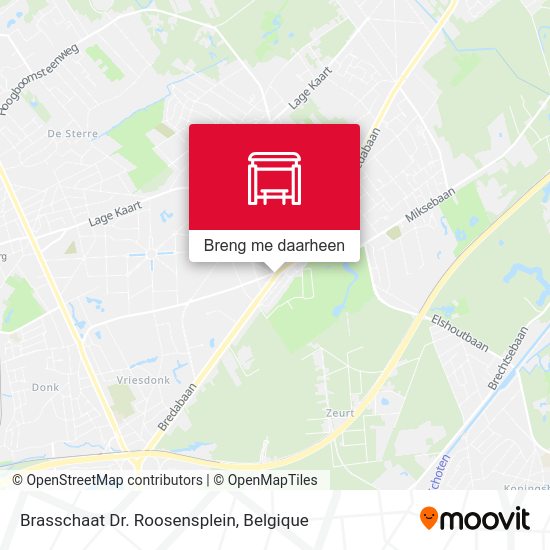 Brasschaat Dr. Roosensplein kaart