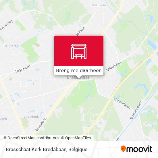 Brasschaat Kerk Bredabaan kaart