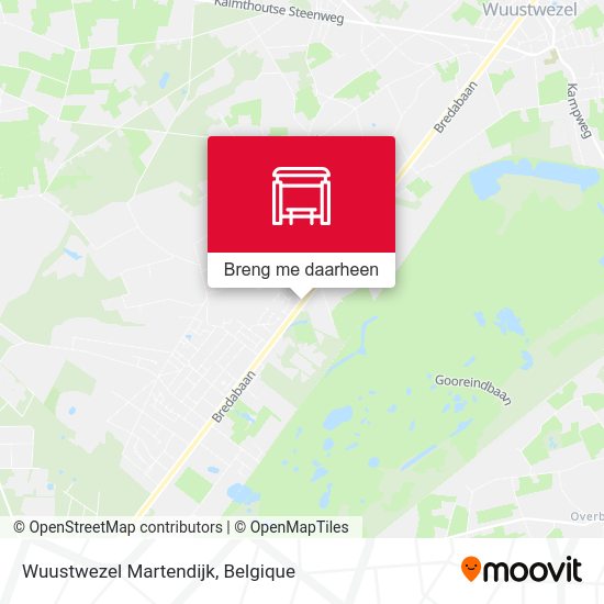 Wuustwezel Martendijk kaart