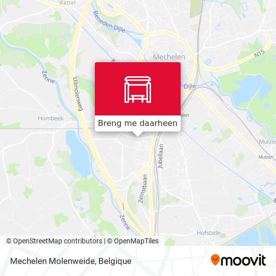 Mechelen Molenweide kaart