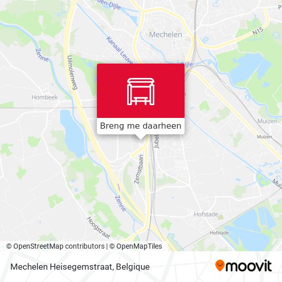 Mechelen Heisegemstraat kaart