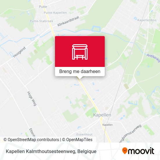 Kapellen Kalmthoutsesteenweg kaart