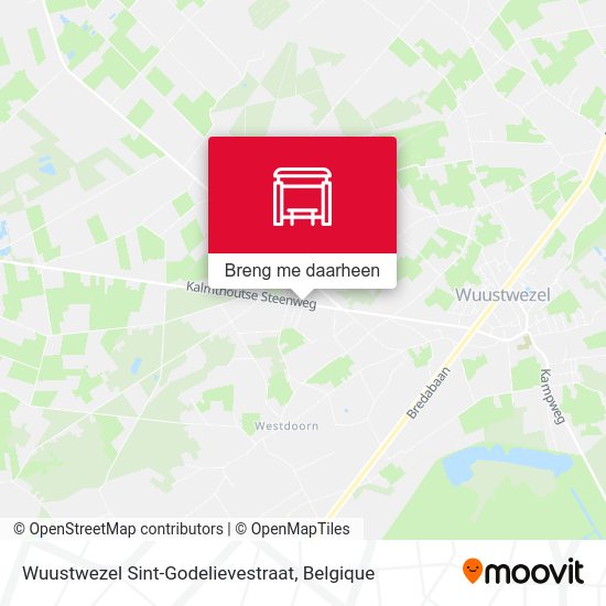 Wuustwezel Sint-Godelievestraat kaart