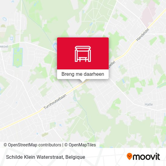 Schilde Klein Waterstraat kaart