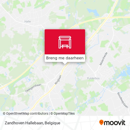 Zandhoven Hallebaan kaart