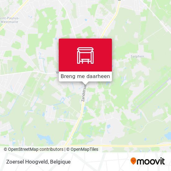 Zoersel Hoogveld kaart