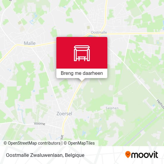 Oostmalle Zwaluwenlaan kaart