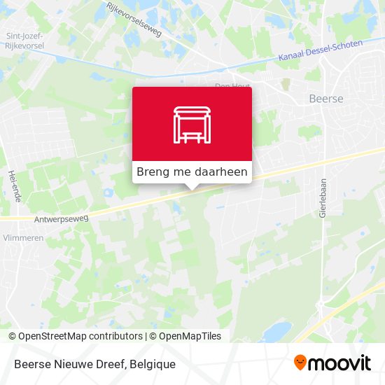 Beerse Nieuwe Dreef kaart