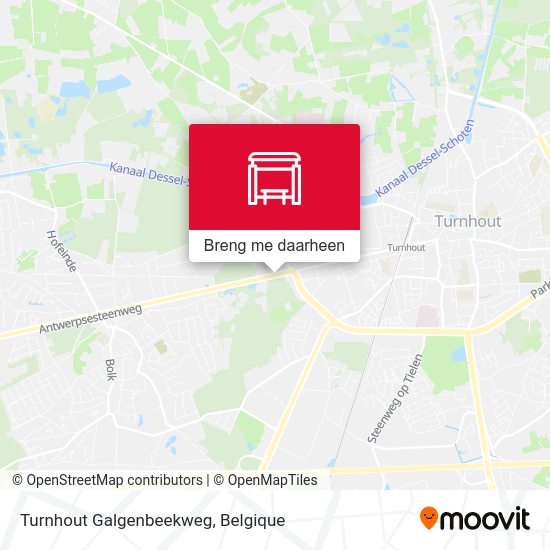 Turnhout Galgenbeekweg kaart