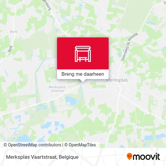 Merksplas Vaartstraat kaart