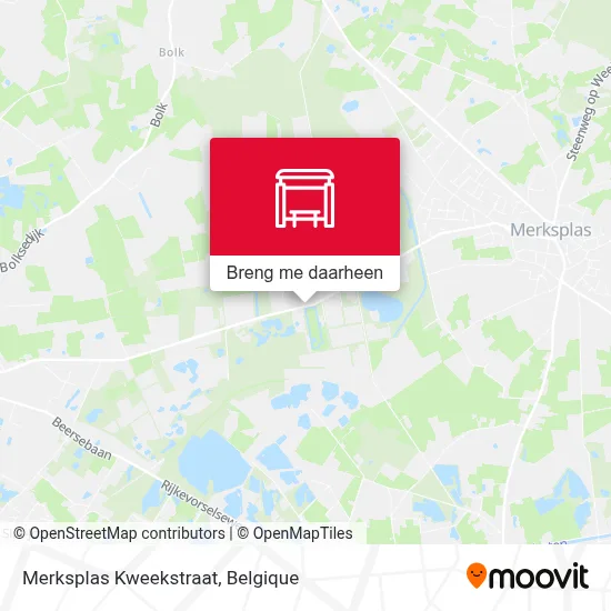 Merksplas Kweekstraat kaart