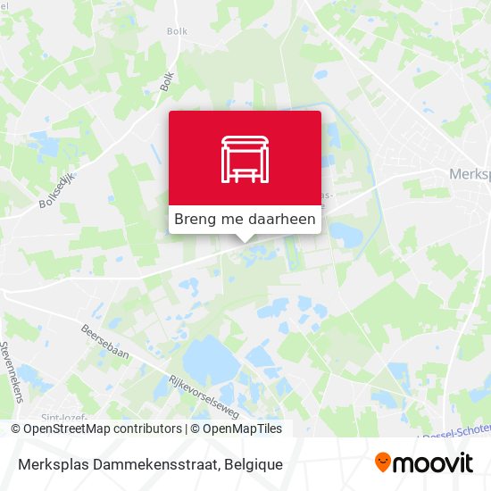 Merksplas Dammekensstraat kaart