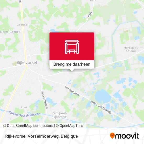 Rijkevorsel Vorselmoerweg kaart