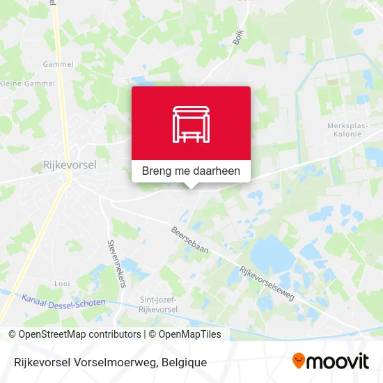 Rijkevorsel Vorselmoerweg kaart
