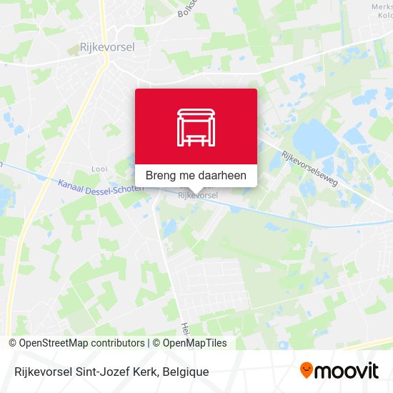 Rijkevorsel Sint-Jozef Kerk kaart