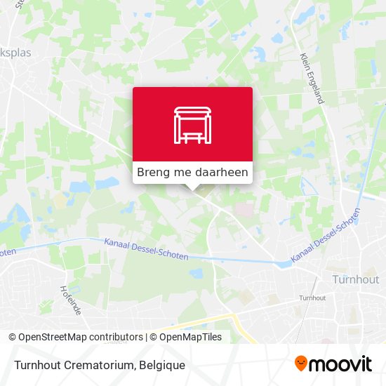 Turnhout Crematorium kaart