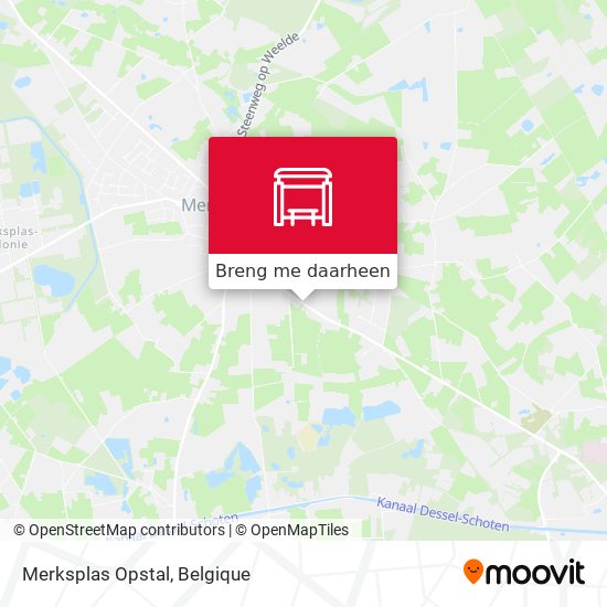 Merksplas Opstal kaart