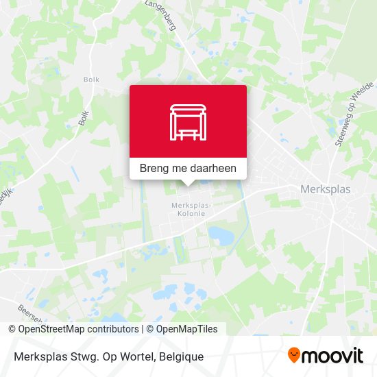 Merksplas Stwg. Op Wortel kaart