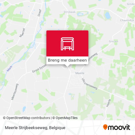 Meerle Strijbeekseweg kaart