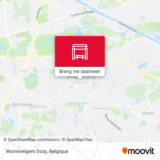 Wommelgem Dorp kaart