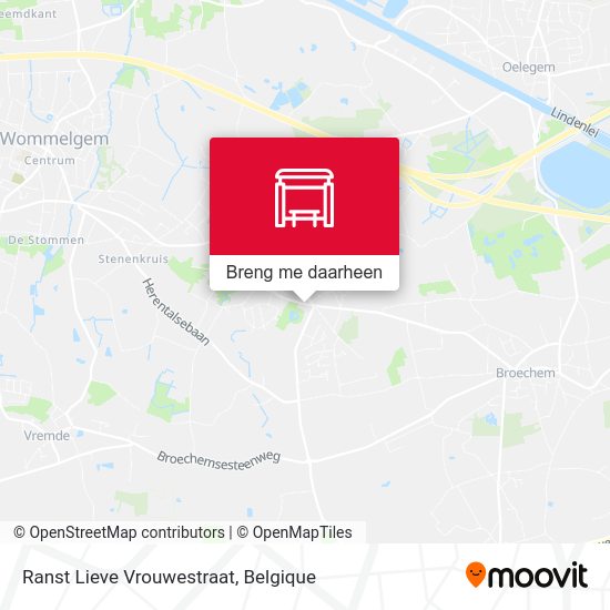 Ranst Lieve Vrouwestraat kaart