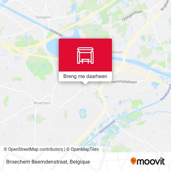 Broechem Beemdenstraat kaart