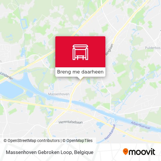 Massenhoven Gebroken Loop kaart