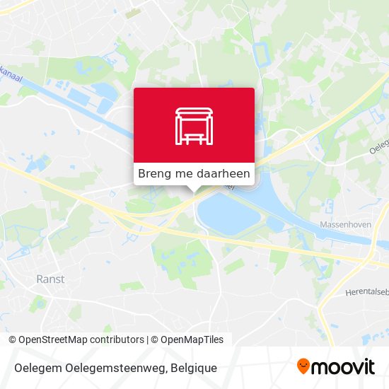 Oelegem Oelegemsteenweg kaart