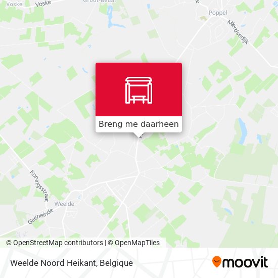 Weelde Noord Heikant kaart