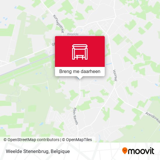 Weelde Stenenbrug kaart