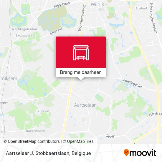 Aartselaar J. Stobbaertslaan kaart