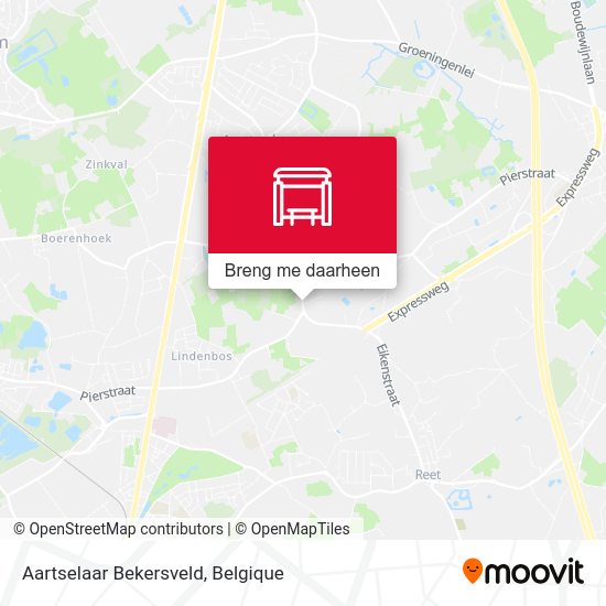 Aartselaar Bekersveld kaart