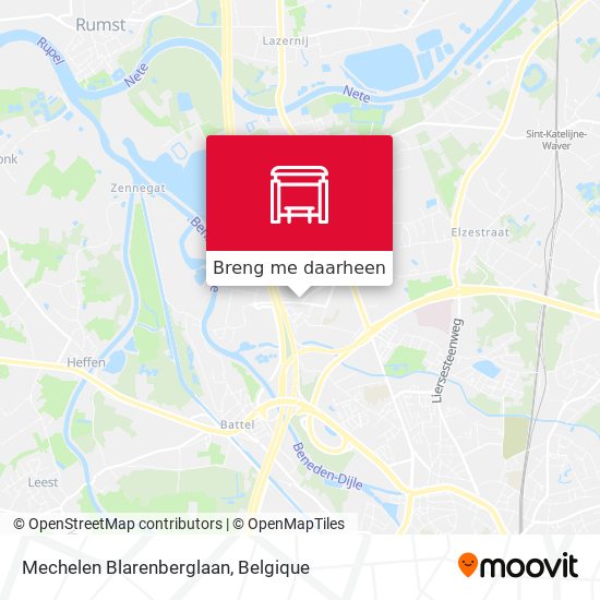 Mechelen Blarenberglaan kaart