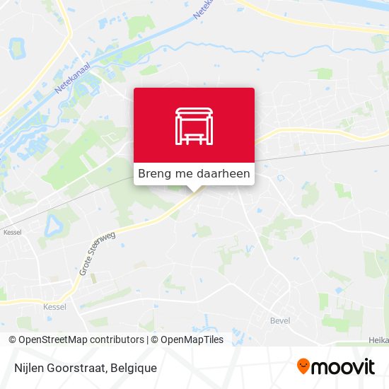 Nijlen Goorstraat kaart