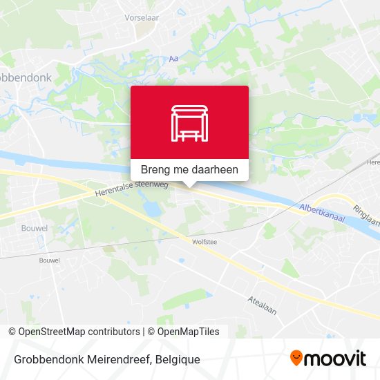 Grobbendonk Meirendreef kaart