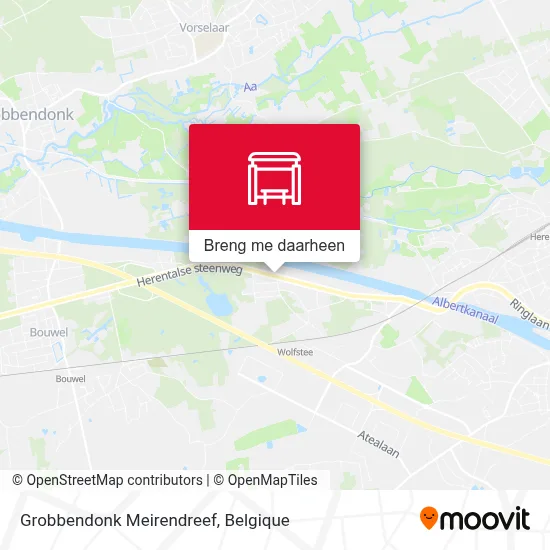 Grobbendonk Meirendreef kaart