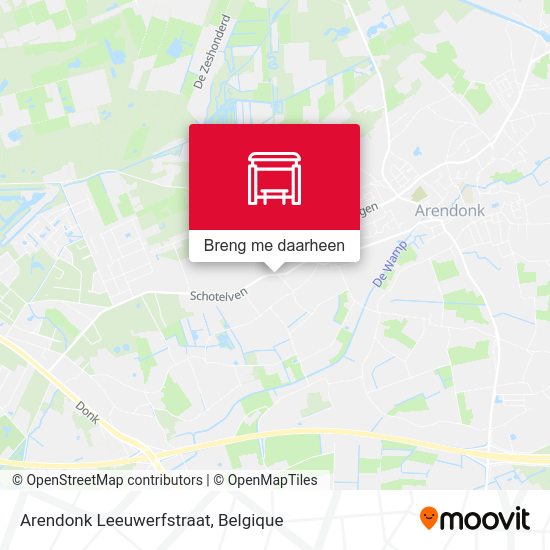 Arendonk Leeuwerfstraat kaart